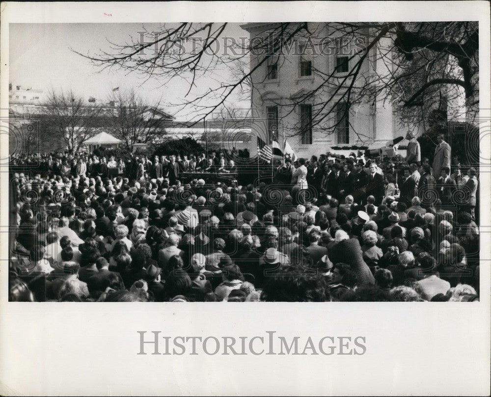 1979, Spectators Washington Carter Signing Egyptian Israeli Treaty - Historic Images