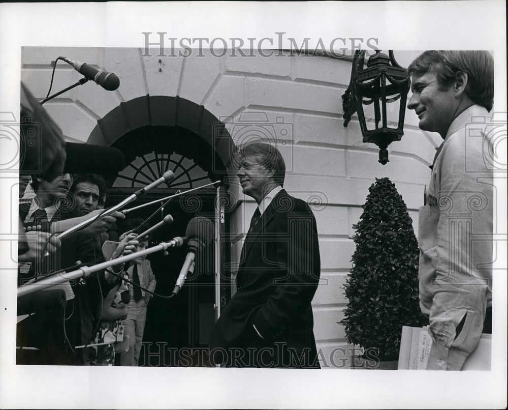 1977 President Carter Press Secretary Jody Powell White House DC - Historic Images