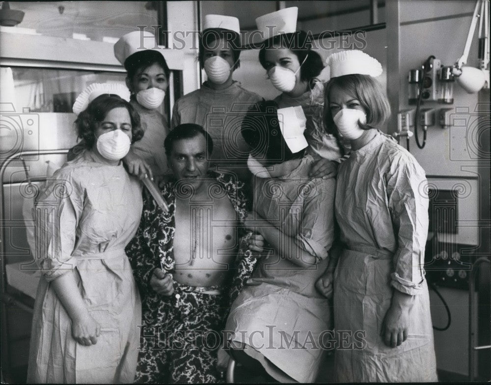 1968, Britain&#39;s 1st Heart Transplant Patient Mr. Frederick West - Historic Images