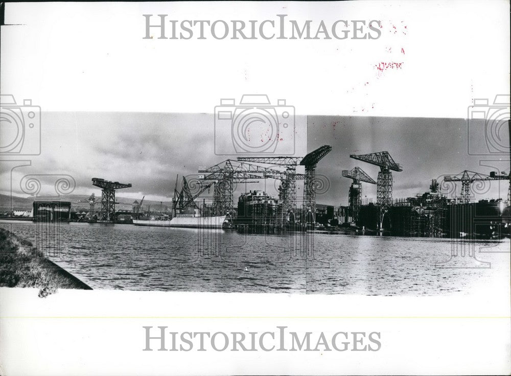 Press Photo Shipbuilding yards  On The Clyde - Historic Images