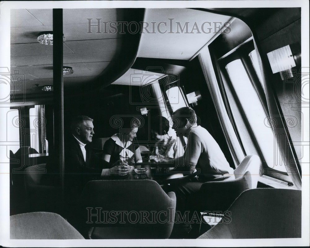 Press Photo Popular Skybar Lounge on Motor Vessel Wickersham - Historic Images