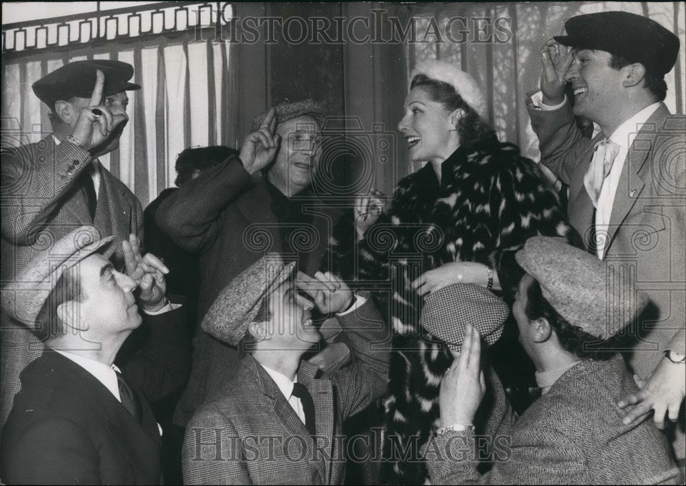 1953 Simone Renaut Paris Actress Rene Leftover Jimmy Gallard Jean - Historic Images