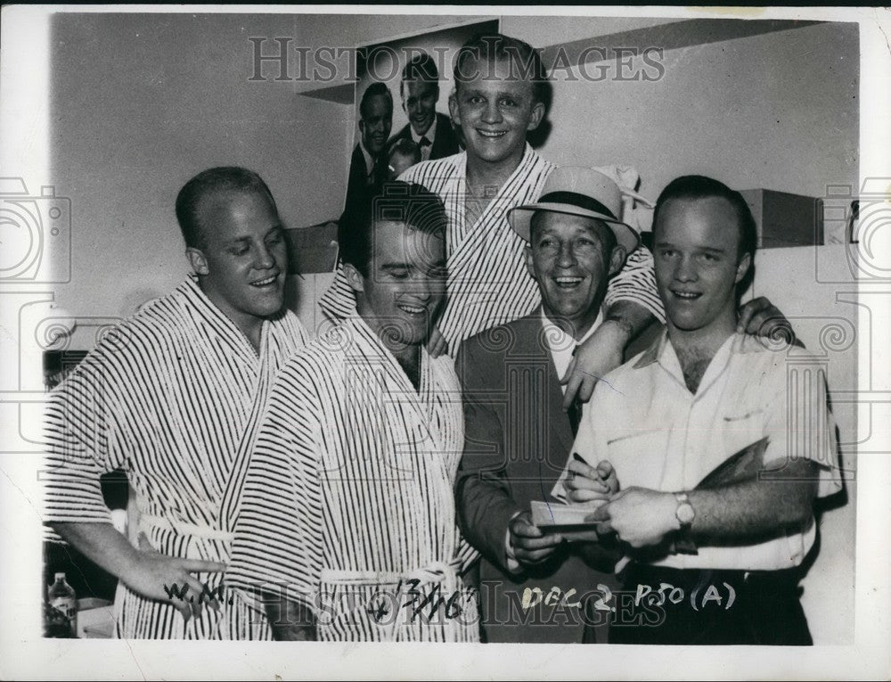 Press Photo Singer Bing Crosby With Sons Philip Dennis Lincsev Gary - KSB46907 - Historic Images