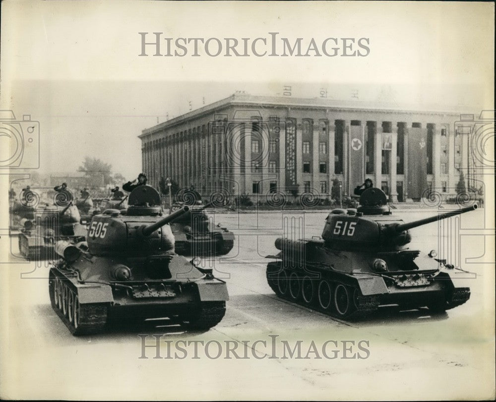1957 Military Tanks/Parade/North Korea Liberation Anniversary - Historic Images