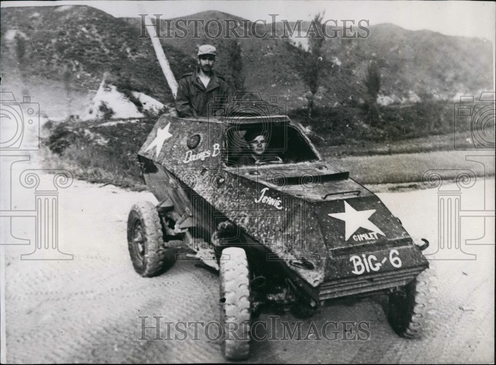 Press Photo Russian made armoured car captured by United Nations - Historic Images