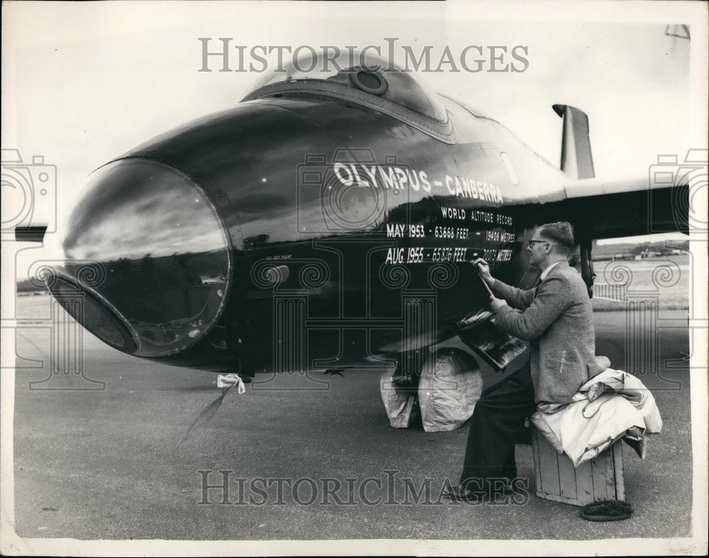 1955 Britain's Canberra Plane Altitude Record Farnborough Aircraft - Historic Images