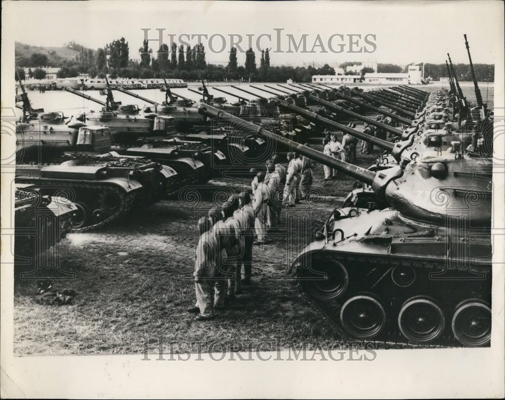 1954 Marshal Tito Dictator Parade Troops Tanks Belgrade Crews - Historic Images