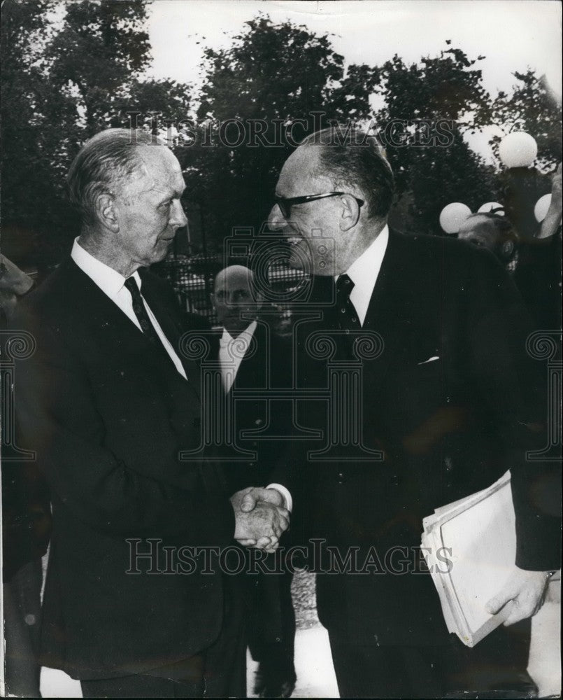 1971 Press Photo Sir Alec Douglas Home Britain&#39;s Foreign Secretary Schumann-Historic Images