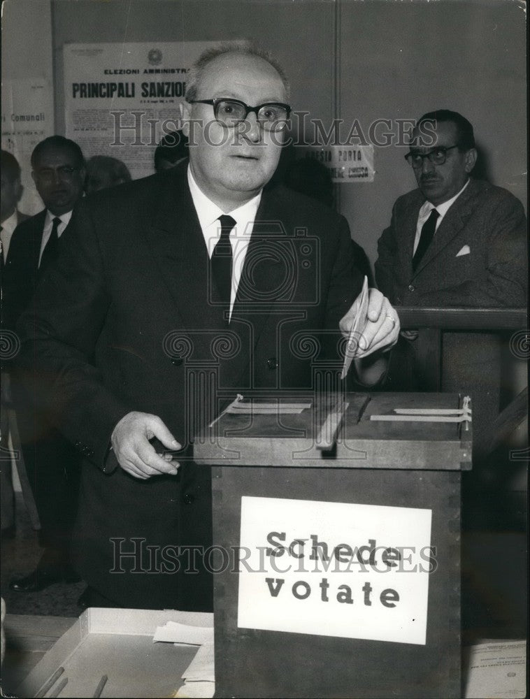 1962 Press Photo Guiseppe Saragat, Italian Democrat Socialist Party - KSB48089-Historic Images