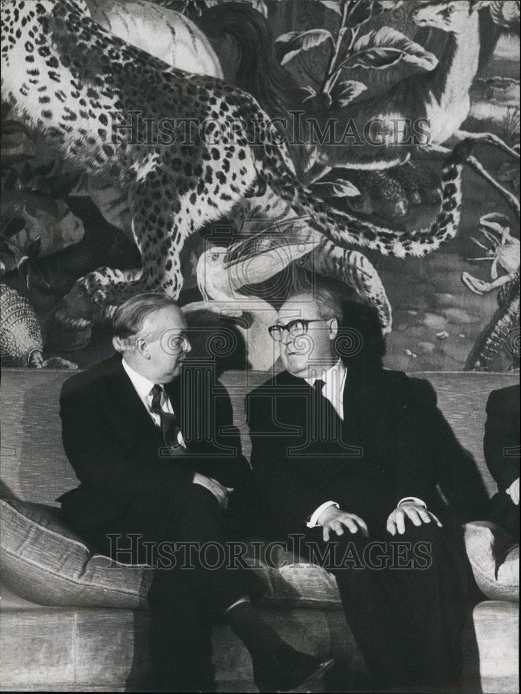 1967 Italian President Of Republic Giuseppe Saragat Harold Wilson - Historic Images