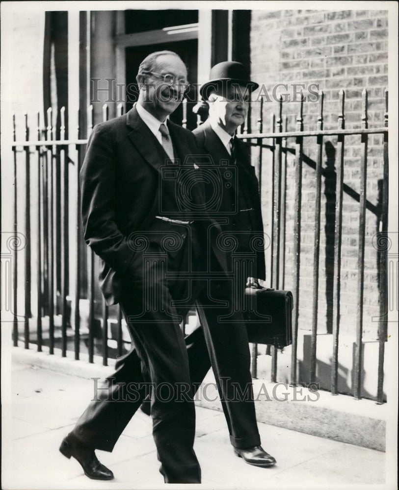 1953 Press Photo Lord Salisbury Arrives 10 Downing Street Meeting Churchill-Historic Images