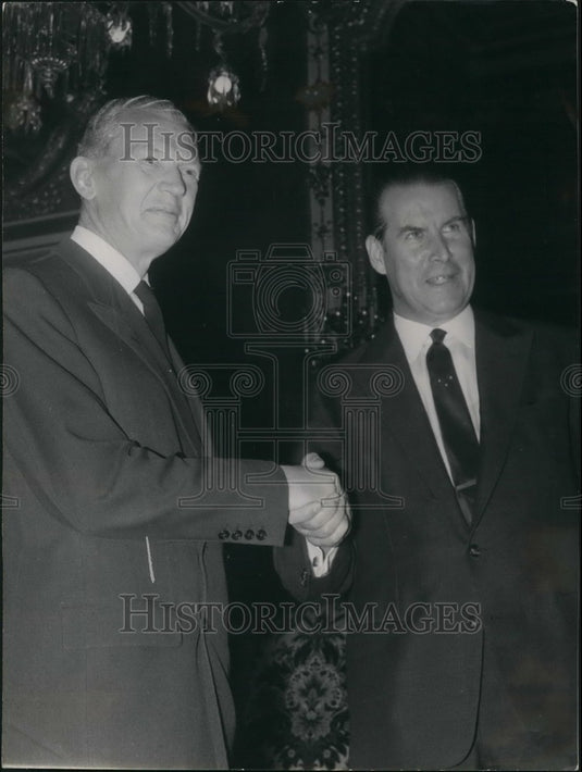 1963 Press Photo Schroeder, Couve de Murville - KSB48323-Historic Images