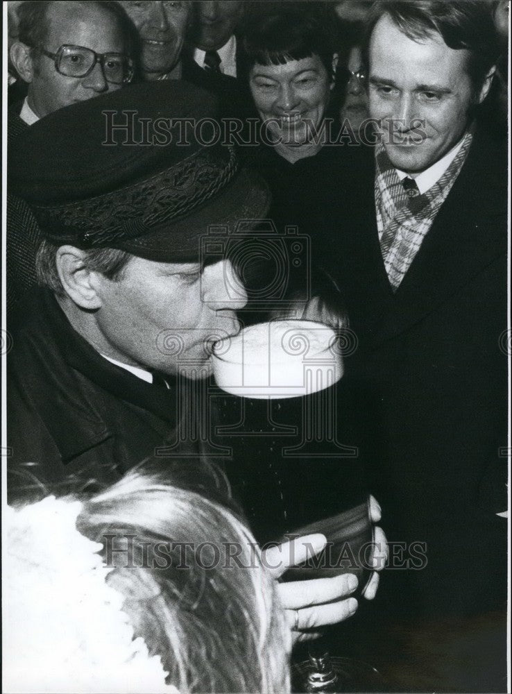 1978 Press Photo Federal Chancellor Helmut Schmidt Germany 60th Birthday - Historic Images