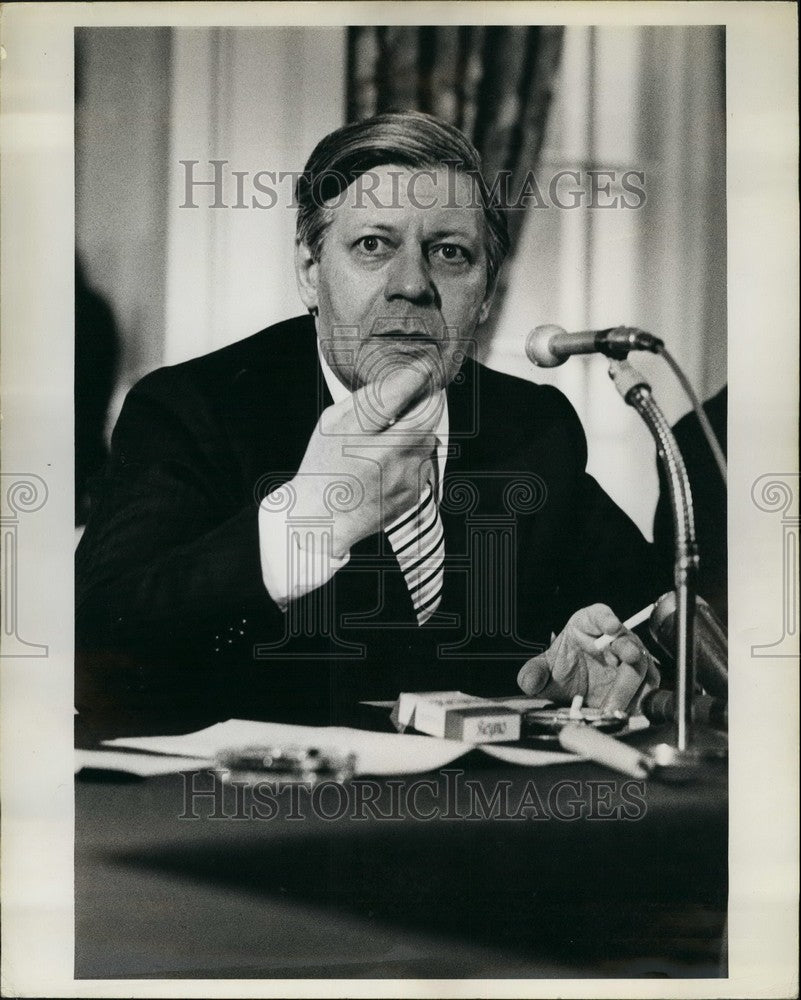 1975 Press Photo Helmut Schmidt, Chancellor, Federal Republic of Germany - Historic Images