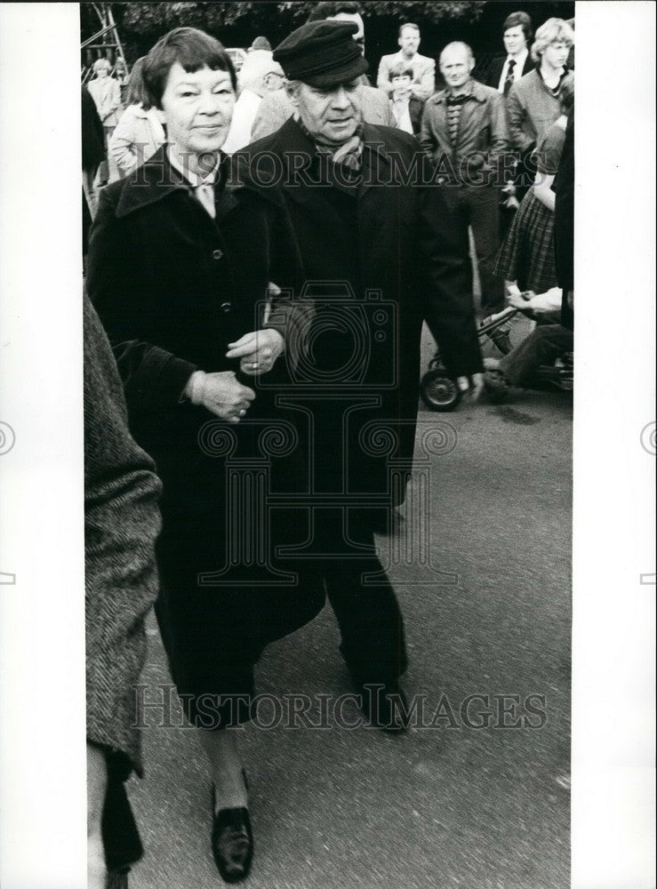 1980, West German Federal Chancellor Helmut Schmidt Wife Hannelore - Historic Images