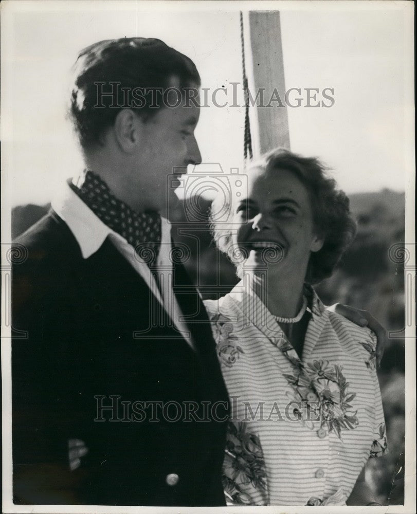 1953 Press Photo Richard sillitor to Marry Miss Pamela Hatfield - Historic Images