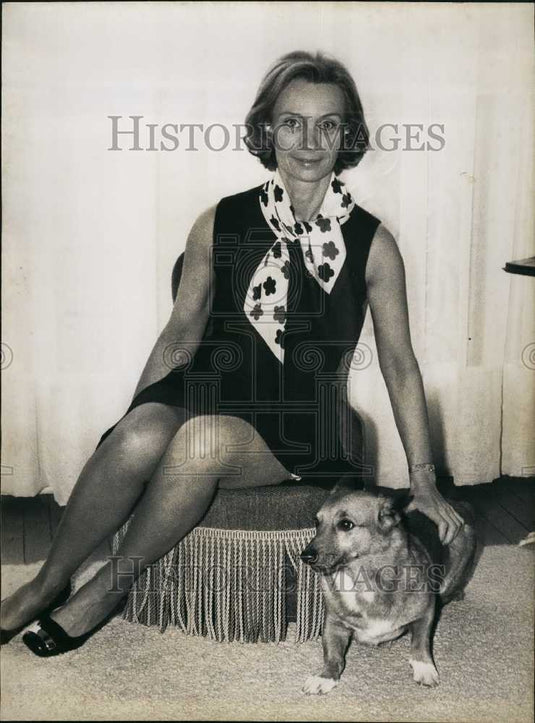 1970, Mrs. Servais, Head of Public Relations, Elysee Palace, Paris - Historic Images