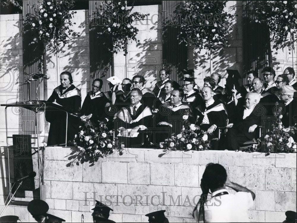 1971 Weizmann Institute Pro & Mrs Gold Mier - Historic Images