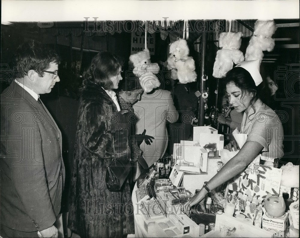 1971 Patricia Wolfson In Nurse Outfit At Annual Christmas Fair - Historic Images