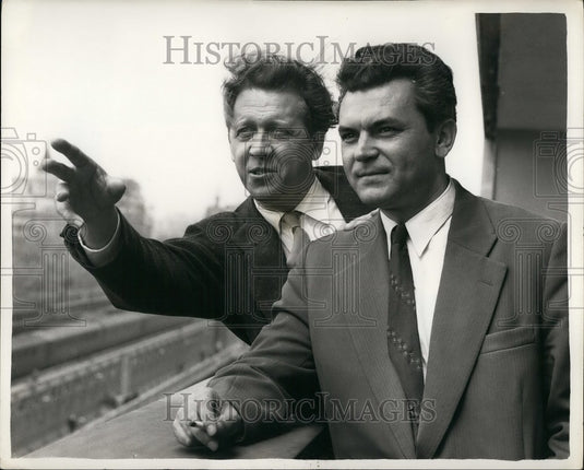 1957 Press Photo Actors Andrei Popov & Sergei Brondarchuk In Othello - KSB50199-Historic Images