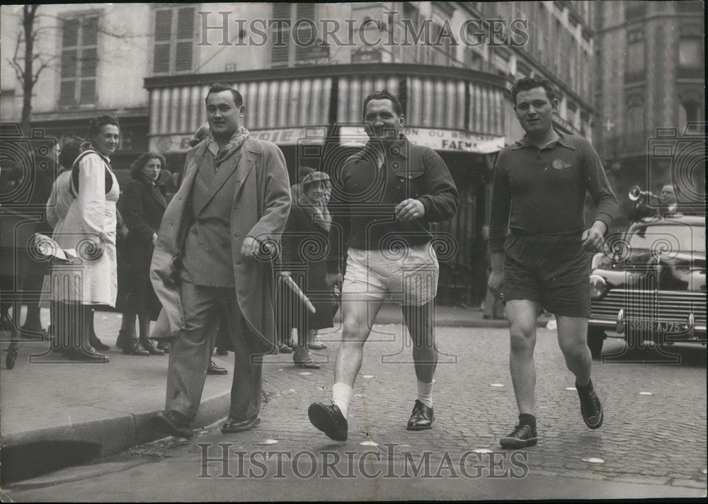 1953 Municipal Councilor M. Robert Ruaux 24-Hour Walk In The Streets - Historic Images