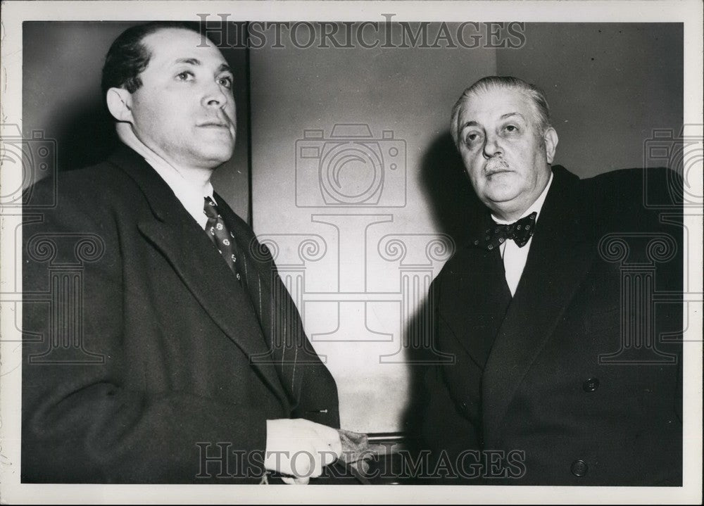 Press Photo  Serge M. Rubinstein And Allen G. Foster - Historic Images