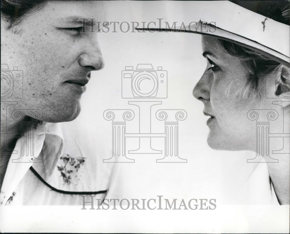 1979 Press Photo Actor Kurt Russell & Actress Season Hudley In Elvis Movie - Historic Images