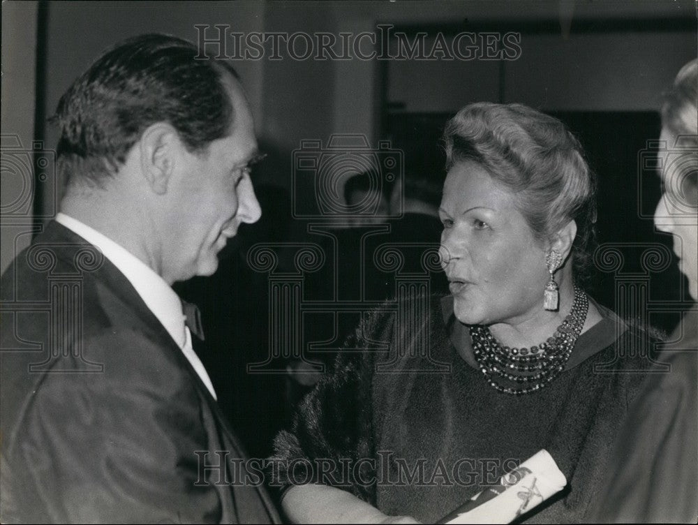 1962 Press Photo Actress Jia Ruskaia & Igor Moisseiev - Historic Images
