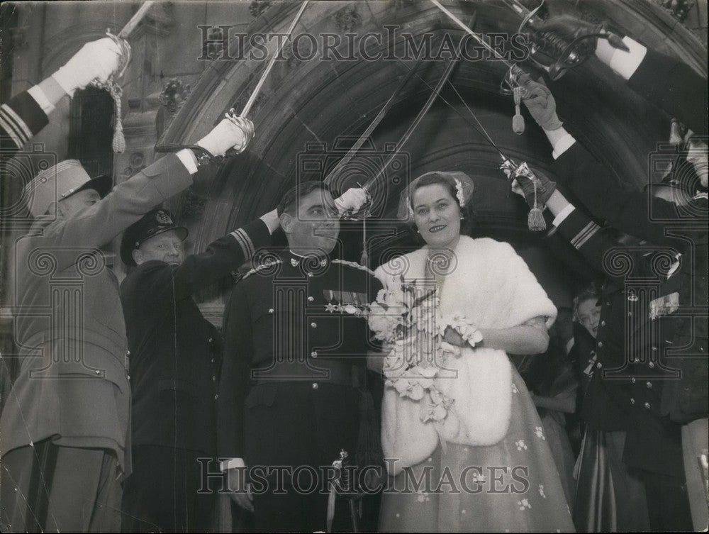 Press Photo Lieutenant Colonel John Doyle Marrying Ann Ruml Ceremony - Historic Images