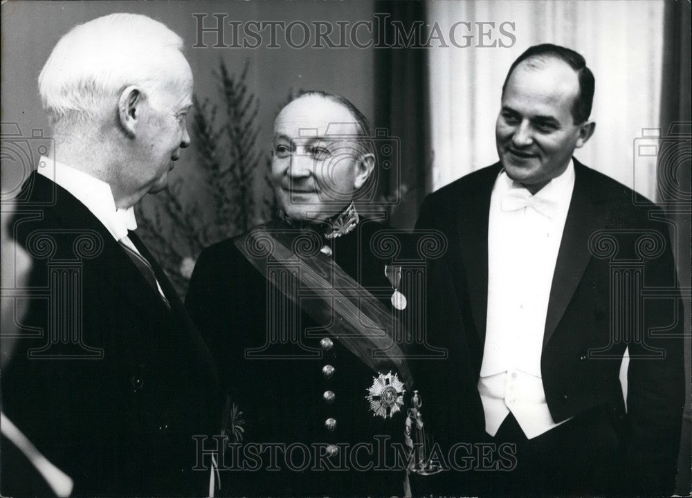 1963 Dr. Heinrich Lubke and Sir Frank Roberts. - Historic Images