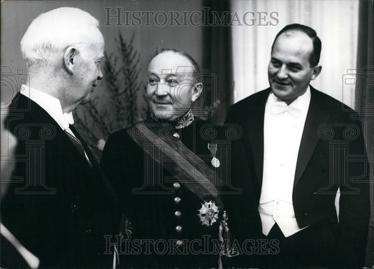1963 Dr. Heinrich Lubke and Sir Frank Roberts. - Historic Images