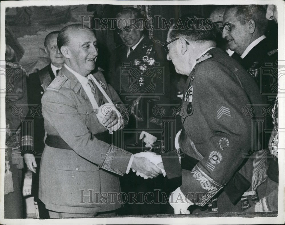 1962 Press Photo Gen Franco &amp; General Rodrigue - KSB50711-Historic Images