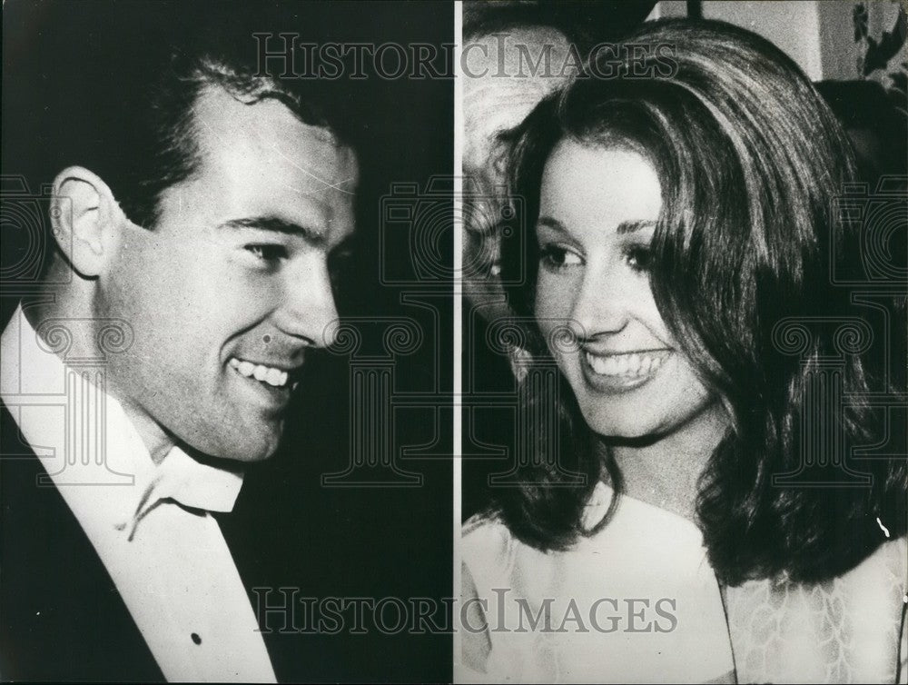 1971 Press Photo Marie del C M Bordiu Y Franco &amp; PrinceA de Bordon Y Dampierre-Historic Images