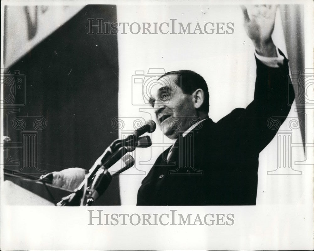 1967 M. Mendes-France speaking debate Grenoble general election - Historic Images