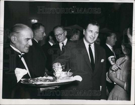 1955, Henry Ford London Claridge's Hotel reception - KSB50897 - Historic Images