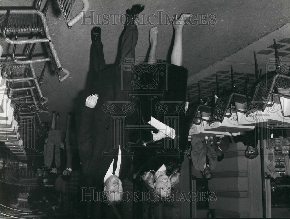 1965 Henry Ford II & wife Maria Christina Vettore Austin in Rome - Historic Images