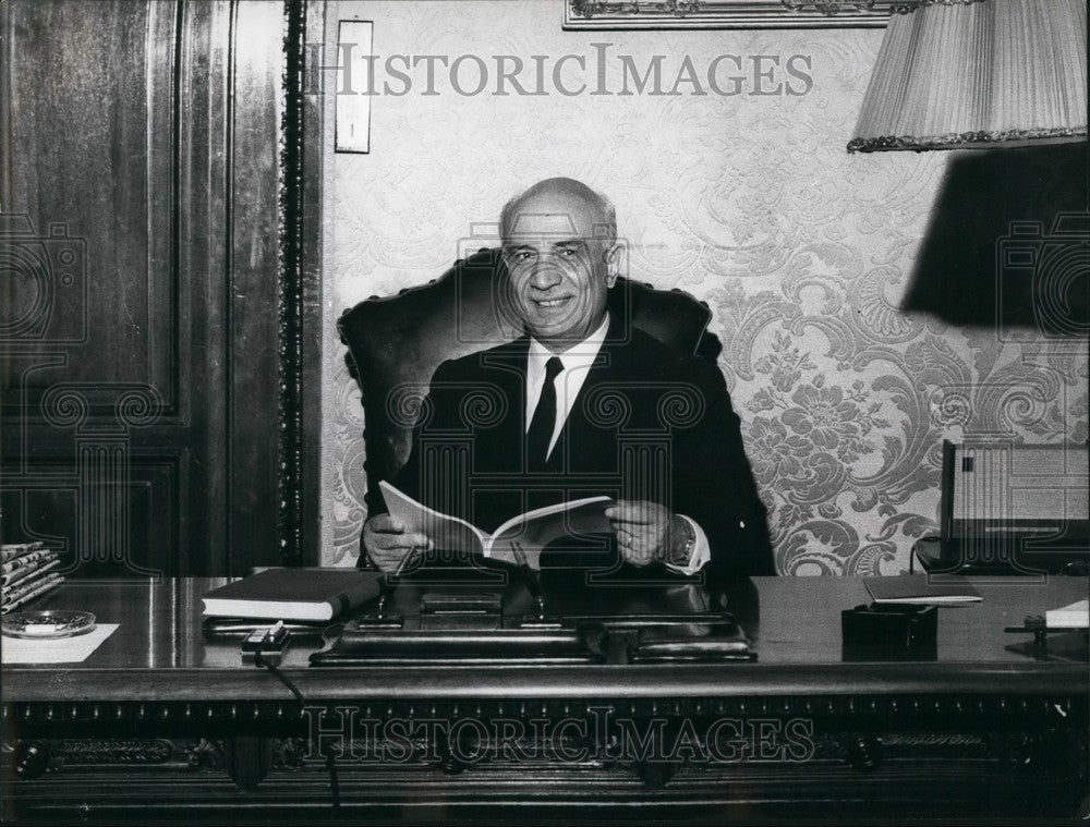 1968 Foreign Minister Amintore Fanfani President Senate Italy - Historic Images