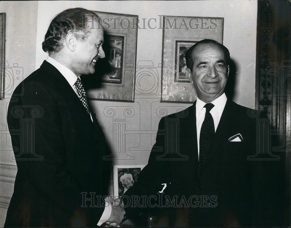 Press Photo Sr. Jose Figueres At Foreign And Commonwealth Office - KSB51163 - Historic Images