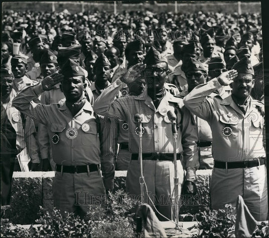 Press Photo Major Mengistu Hails Mariam,Gen Tafari Banti & Lt.Col.Atnafu Abate-Historic Images