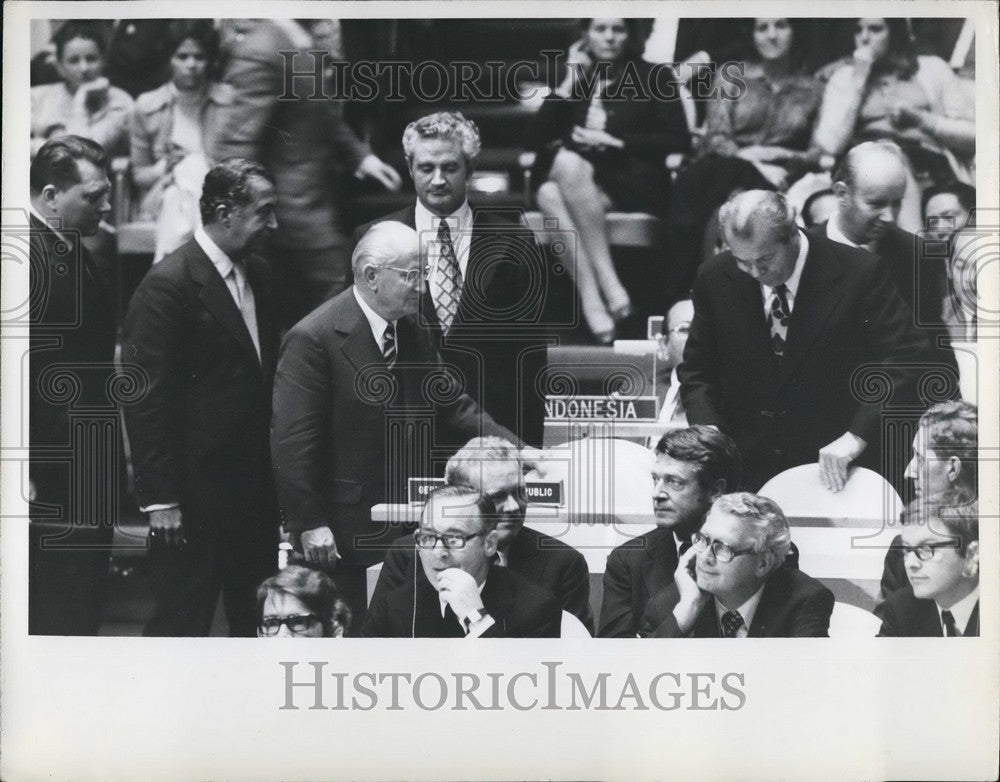 1973 Press Photo Seating of East German Foreign Minister Otto Winzer - KSB51409-Historic Images