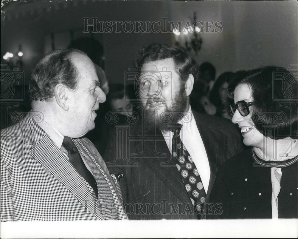 1976 Press Photo Actor Robert Morley With Better Williams &amp; Husband Ralph - Historic Images