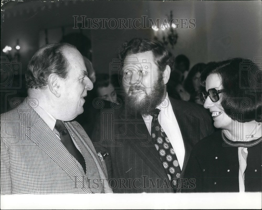 1976 Press Photo Actor Robert Morley With Better Williams & Husband Ralph - Historic Images