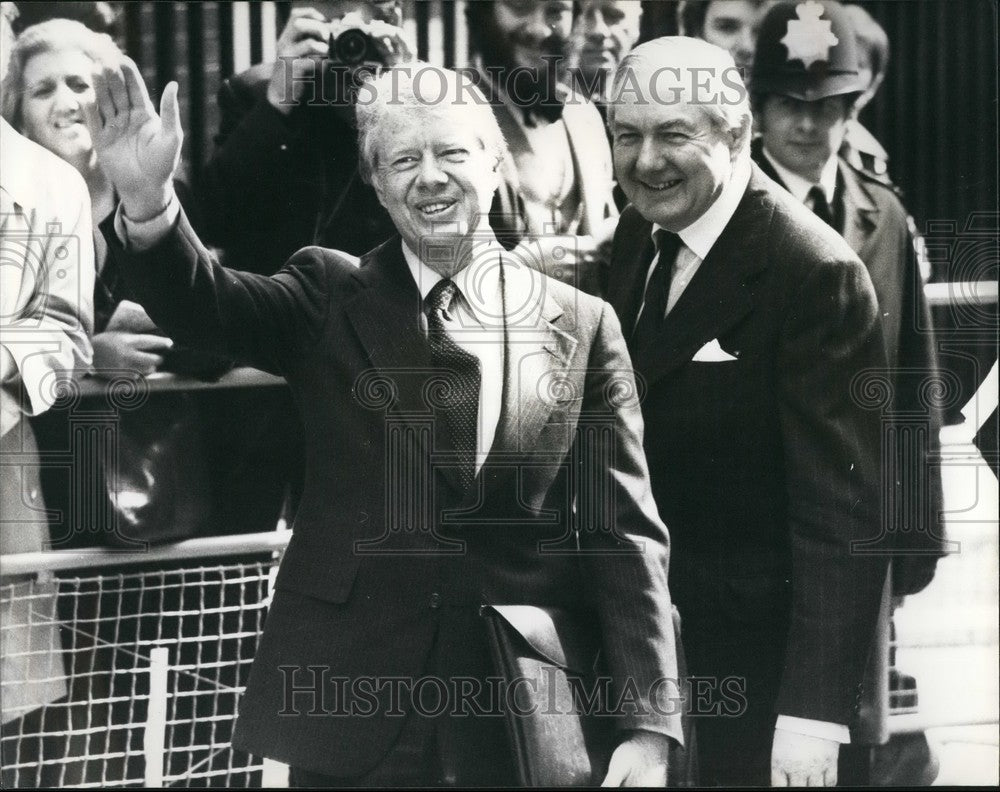 1977  President Jimmy Carter &amp;  James Callaghan. - Historic Images