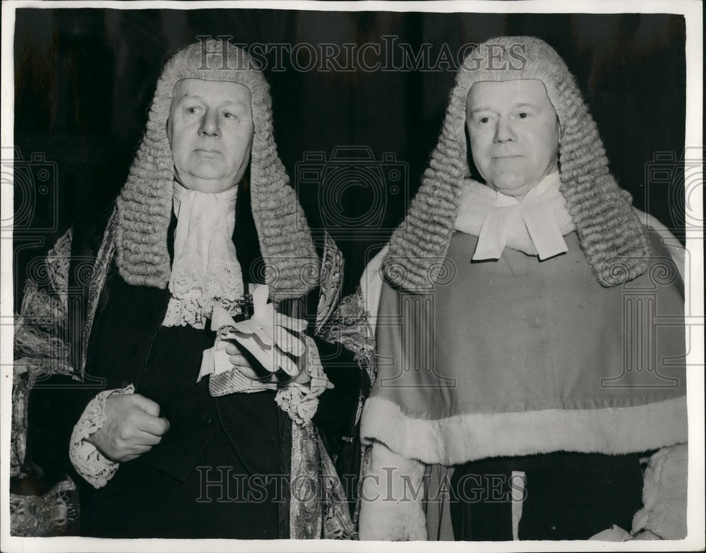 1957 New High Court Judge Justice Sellers Lord Justice Birkett - Historic Images