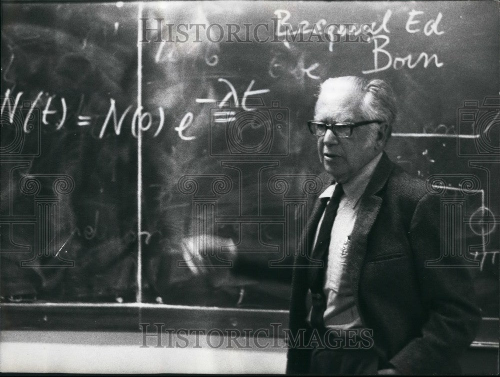 1974 Nobel Prize Winner Professor Emilio Segre At Rome University - Historic Images