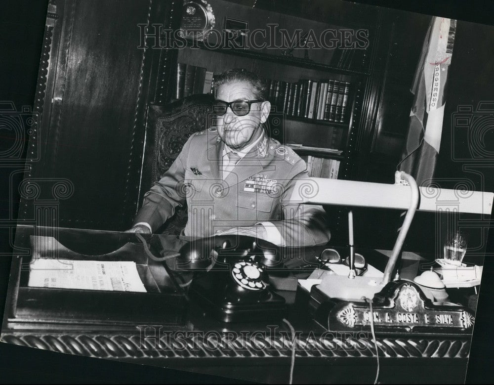 Press Photo Costa E Silva from Brazil - KSB51999 - Historic Images