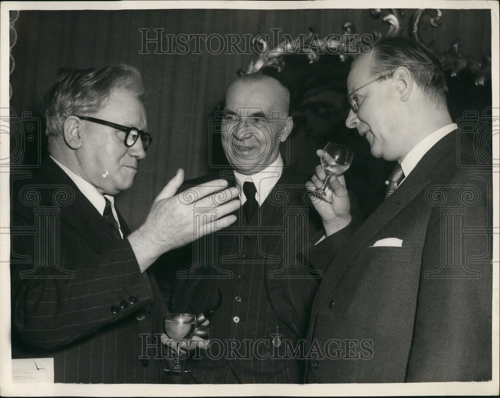 1954 Mr. Herbert Morrison, Herr Dr. Schlange-Schoningen - Historic Images