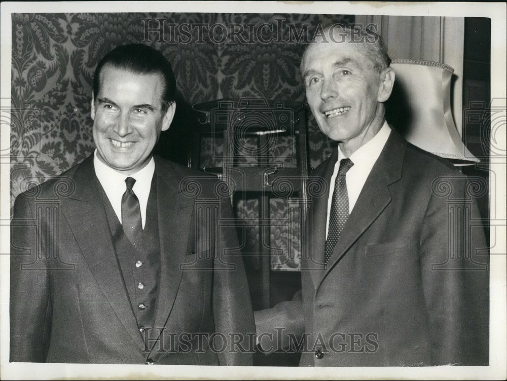 1963, Dr. Gerhard Schroeder And Lord Home At The Foreign Office - Historic Images