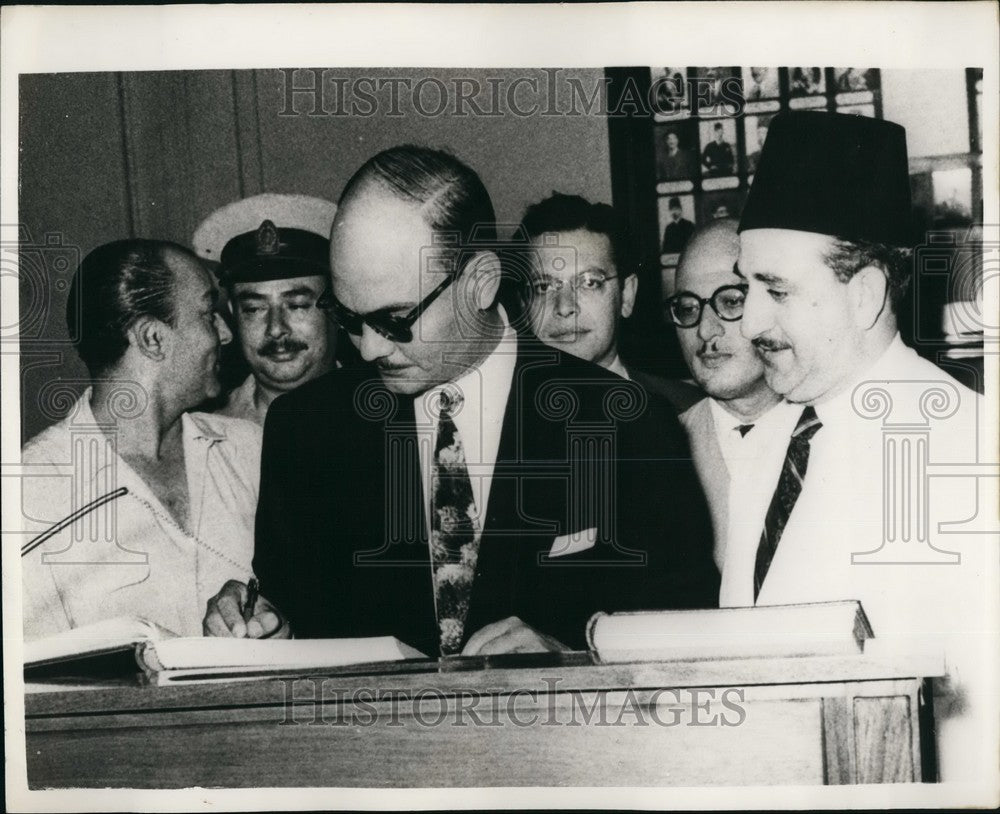 1955 Press Photo Major Salah Salem, Egypt - KSB52165 - Historic Images