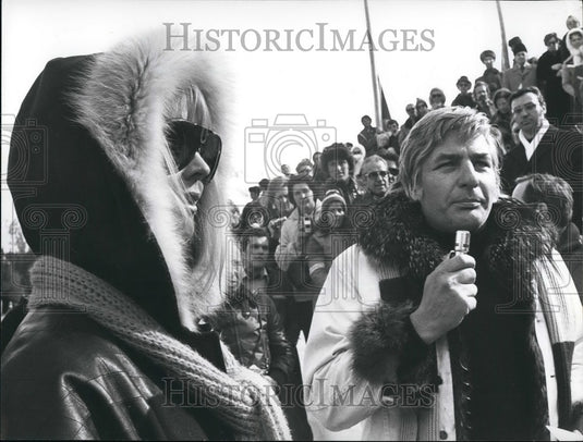 1976 Press Photo German playboy Gunther Sachs & wife Miriam - KSB52245 - Historic Images